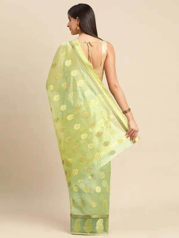 See_Green_Organza_Silk_Saree
